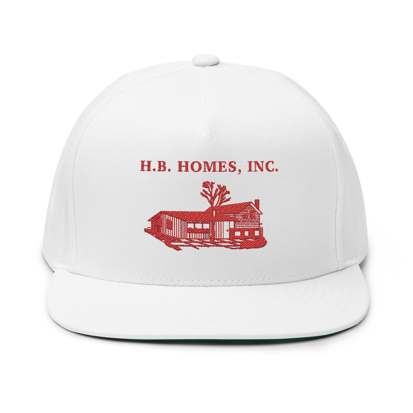 HB Homes Classic Flat Bill Hat, Embroidered