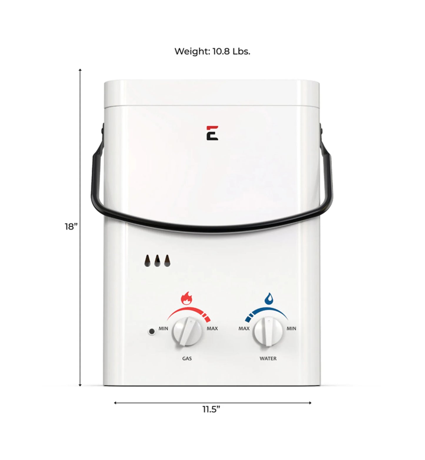 Eccotemp L5 Portable Outdoor Tankless Water Heater w/ EccoFlo Diaphragm 12V Pump and Strainer