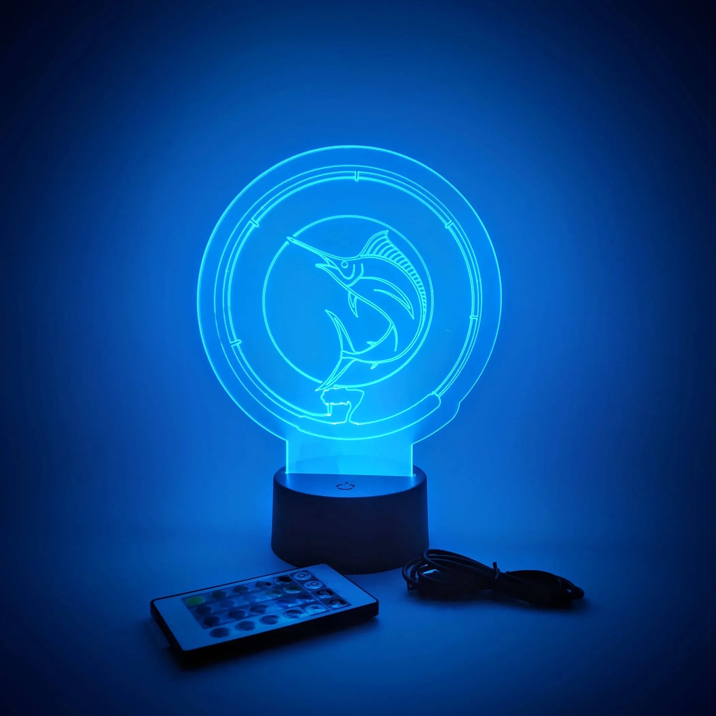 Marlin Fishing LED Lamp | Mancave Decor | Deep Sea Fishing