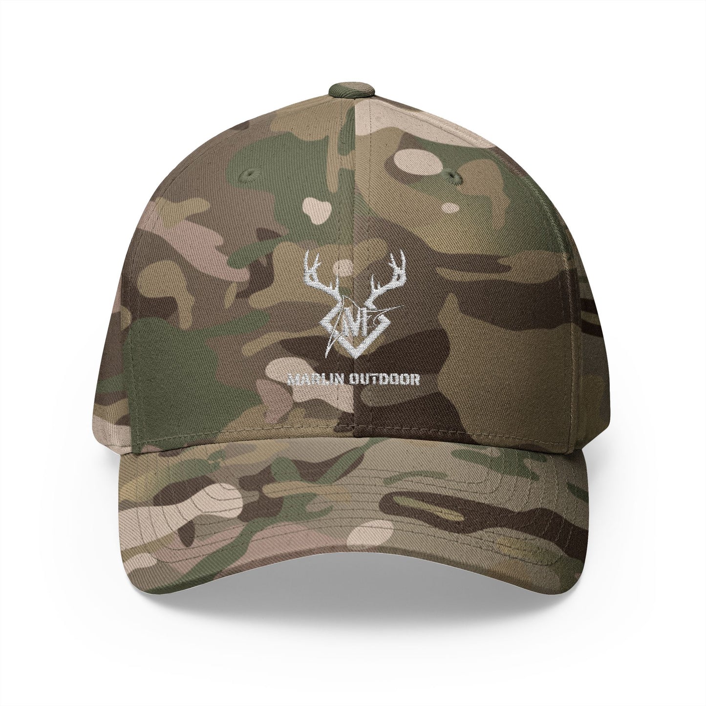 Marlin Outdoor Camo Embroidered Cap