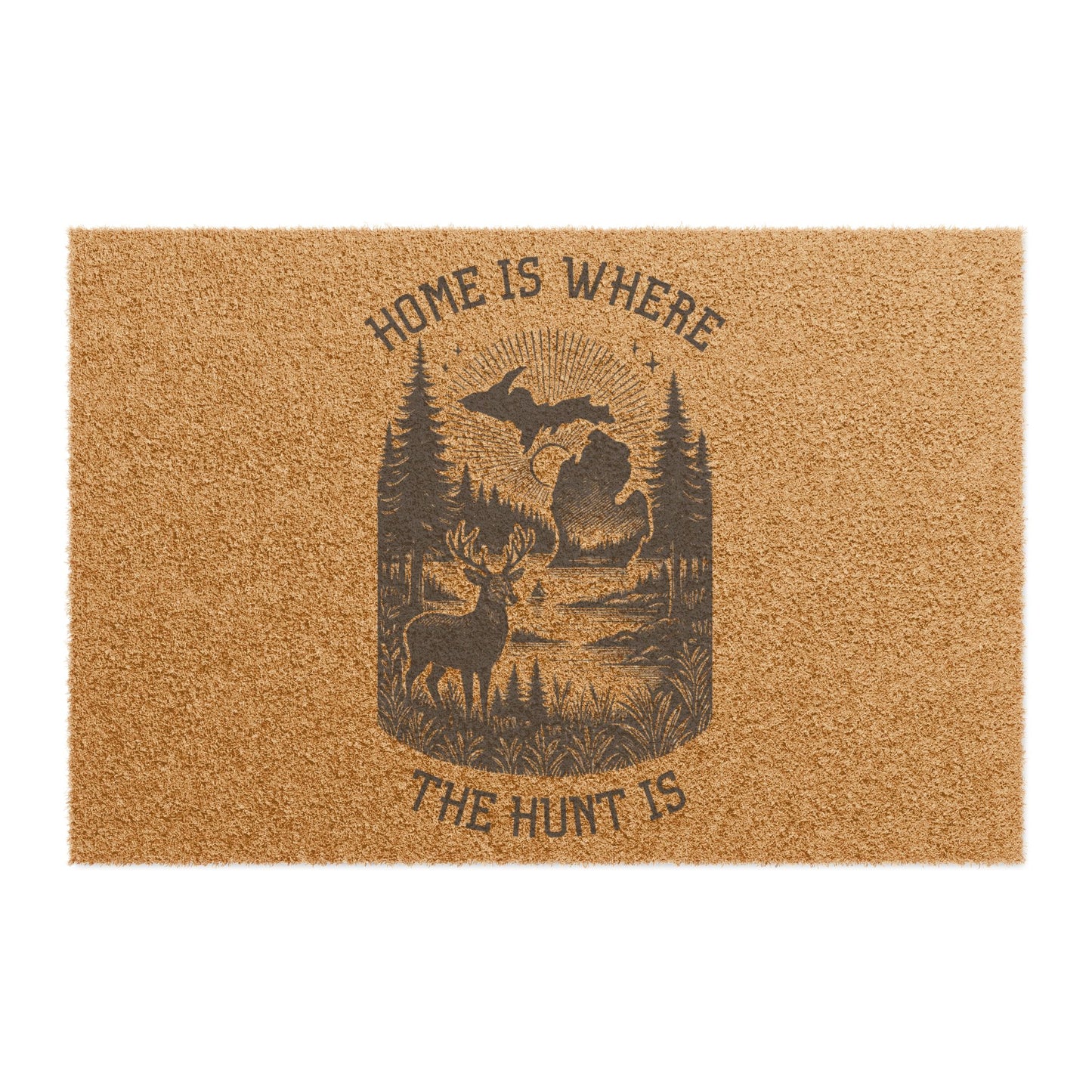 Home is Where the Hunt Is Michigan Doormat