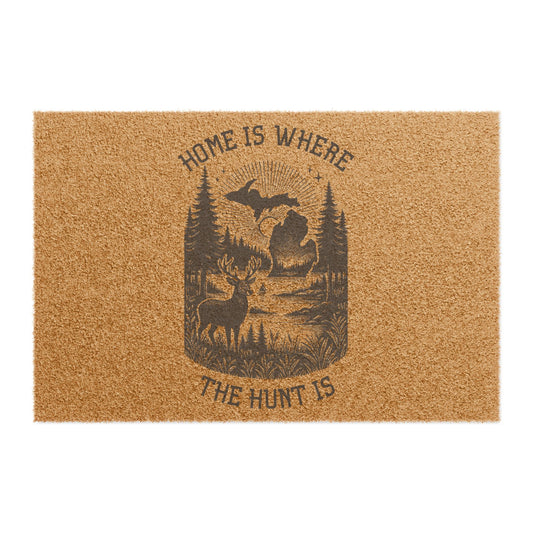 Home is Where the Hunt Is Michigan Doormat